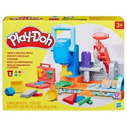 Набор для лепки Hasbro Play-Doh F9141 Stamp 'N Saw Tool Bench, 3+ лет Набор для лепки Hasbro Play-Doh F9141 Stamp 'N Saw Tool Bench, 3+ лет