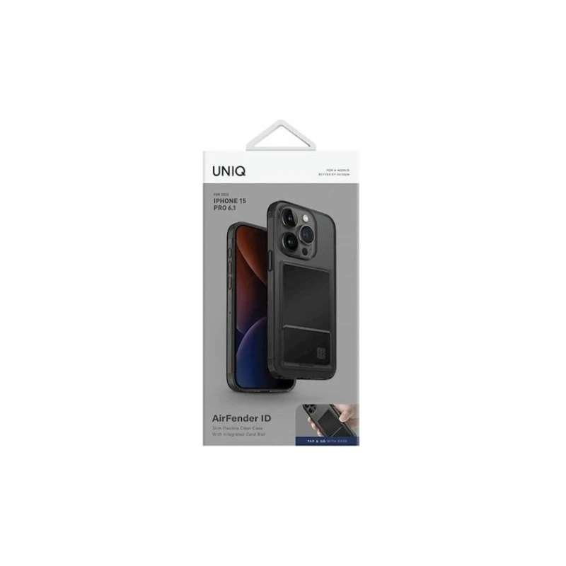 Чехол Uniq Air Fender ID для iPhone 15 6.1 Pro Grey Tinted Чехол Uniq Air Fender ID для iPhone 15 6.1 Pro Grey Tinted