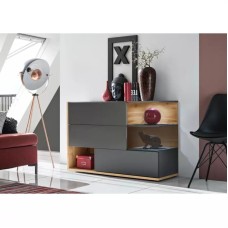 Komod Ev Plus Soli, LDSP, boz/qəhvəyi, 120x40x80 sm