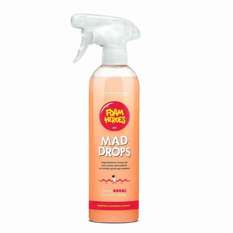 Гидрофобное покрытие Foam Heroes Mad Drops Candy FHB016, 500 мл Гидрофобное покрытие Foam Heroes Mad Drops Candy FHB016, 500 мл