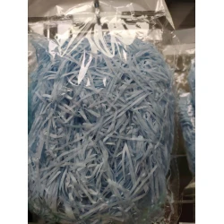 Наполнитель для подарочных коробок,голубой,нарезанная бумага