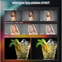 Осветитель светодиодный Neewer TL20C, черный