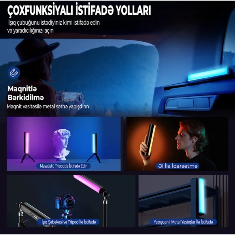 Осветитель светодиодный Neewer TL20C, черный Осветитель светодиодный Neewer TL20C, черный