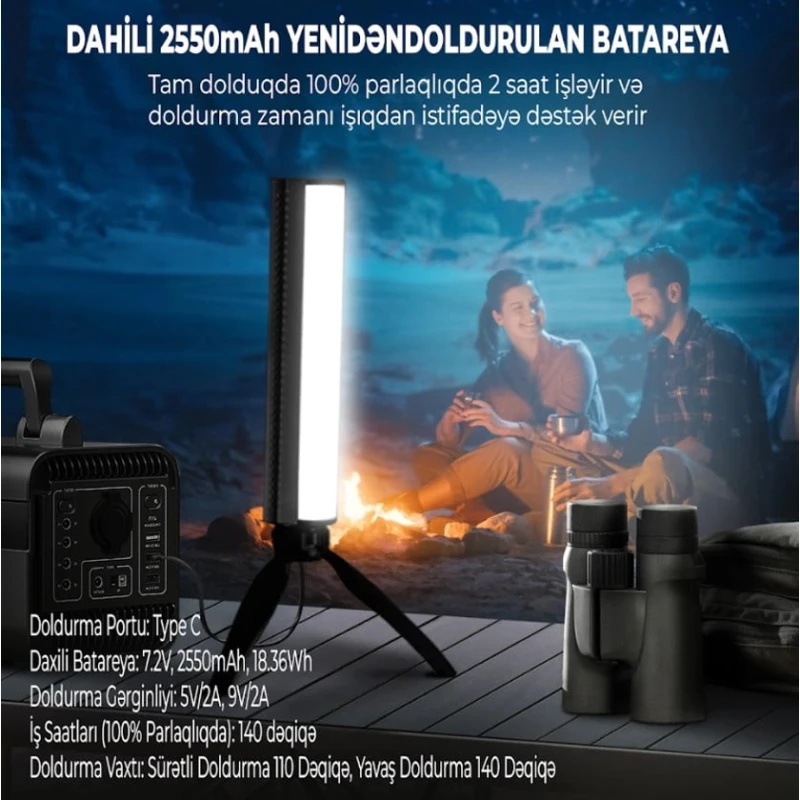 Осветитель светодиодный Neewer TL20C, черный Осветитель светодиодный Neewer TL20C, черный