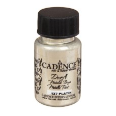 Akril boya-metallik Cadence Dora Metallic Paint 137 Platinum 50 ml