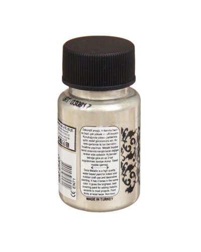Akril boya-metallik Cadence Dora Metallic Paint 137 Platinum 50 ml