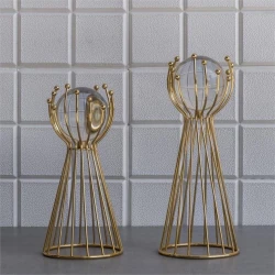 Набор для декора Noble Life, металл, золотистый, 2 шт Набор для декора Noble Life, металл, золотистый, 2 шт