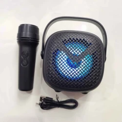 Беспроводной портативный динамик с проводным микрофоном. GTS-1941