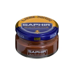 Крем для обуви Saphir Creme Surfine Коричневый 50 мл