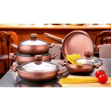 Qazan dəsti Luxe Pot, yüksək istilik tutumu, müxtəlif plitələr üçün, davamlı, funksional - LX-MX119
