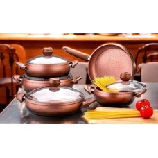 Qazan dəsti Luxe Pot, yüksək istilik tutumu, müxtəlif plitələr üçün, davamlı, funksional - LX-MX119