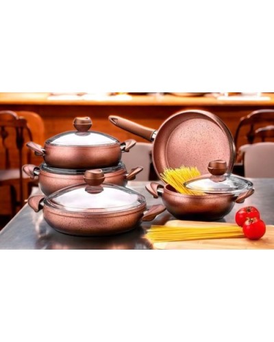 Qazan dəsti Luxe Pot, yüksək istilik tutumu, müxtəlif plitələr üçün, davamlı, funksional - LX-MX119