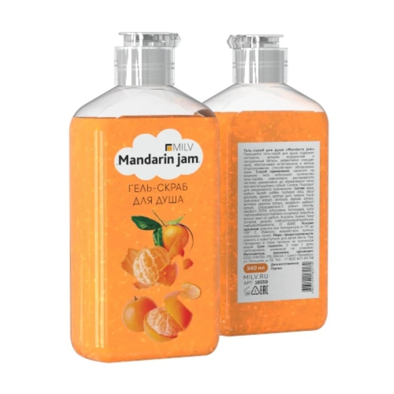 Гель-скраб Milv Mandarin Jam 340 мл