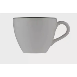 Чашка ID-Fine Modest Green Alzar, фарфор, белая/зеленая, 200 мл