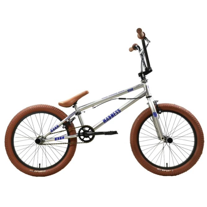 Велосипед Stark Madness BMX 2, серебристый/коричневый, 20