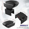 Avtomobil üçün qoltuqaltı Tocsho Armrest Box, qara