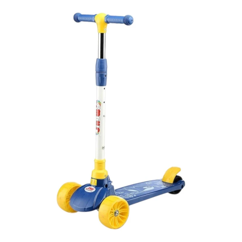 Uşaqlar üçün samokat smr828, mavi/sarı