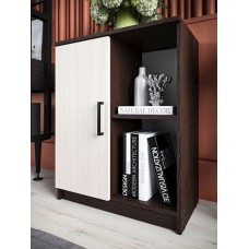 Tumba 60x33x75.5 sm, LDSP, Ağ/Qəhvəyi