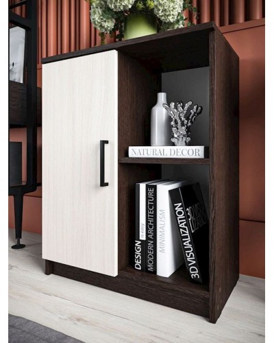 Tumba 60x33x75.5 sm, LDSP, Ağ/Qəhvəyi
