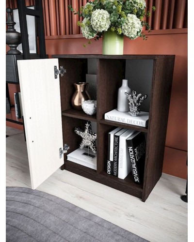 Tumba 60x33x75.5 sm, LDSP, Ağ/Qəhvəyi