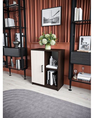 Tumba 60x33x75.5 sm, LDSP, Ağ/Qəhvəyi