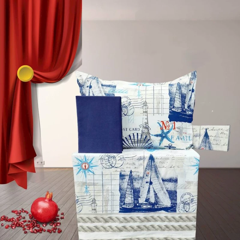 Детское постельное белье Narlı 000863, односпальное, хлопок, разноцветное, пододеяльник 160x220 см, простыня 180x240 см, наволочка 50x70 см/1 шт Детское постельное белье Narlı 000863, односпальное, хлопок, разноцветное, пододеяльник 160x220 см, простыня 180x240 см, наволочка 50x70 см/1 шт