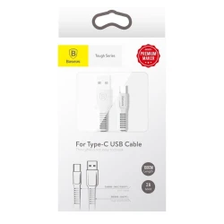 Кабель USB Baseus Tough Type-C 2A 1 м Catzy-B02, Белый