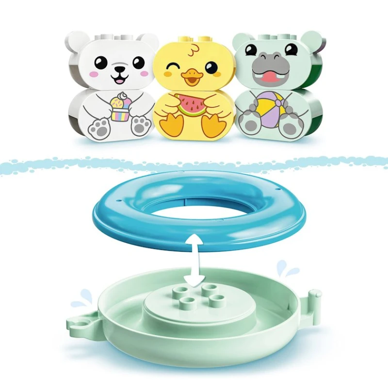 Конструктор LEGO Bath Time Fun - Floating Animal Train 10965, от 18 месяцев, 14 элементов