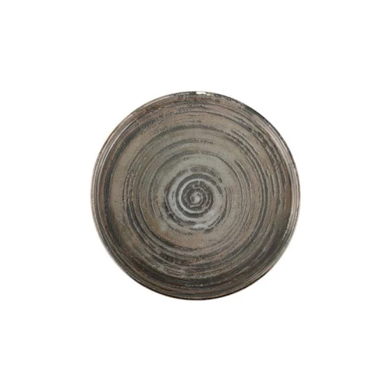 Тарелка Porland Stoneware Vintage, круглая, 21 см, коричневая