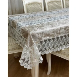 Скатерть SHA-00003361 велюр, разноцветная, 160x220 см Скатерть SHA-00003361 велюр, разноцветная, 160x220 см