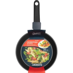 Сковородка Ardesto Gemini Gourmet AR1920FGG, 20 см, черный, алюминий Сковородка Ardesto Gemini Gourmet AR1920FGG, 20 см, черный, алюминий