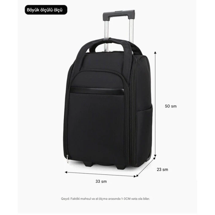 Чемодан коричневого цвета на колесах большого размера размеры ширина 33см длина 23см высота 50см 6240_ni01