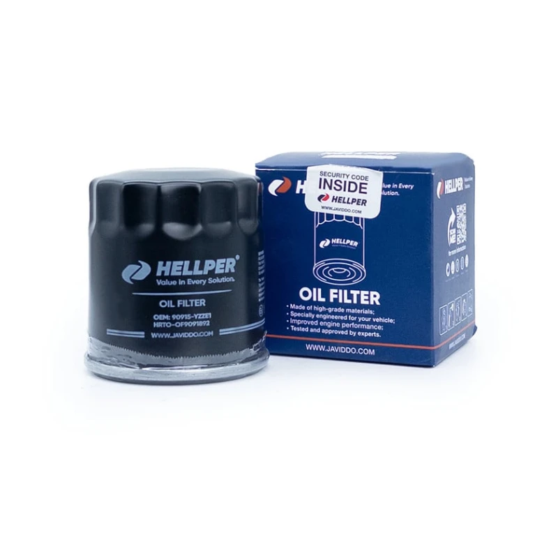 Фильтр масляный Hellper 90915YZZE1 для Toyota Camry, Corolla, Yaris, Rav4, Prius C, Echo