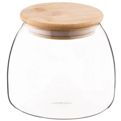 Банка для хранения Ardesto Fresh Classic AR1380BC, 800 мл, стекло/бамбук, прозрачный