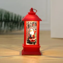 Рождественский фонарь MR1_S9, 5x5x13 см, красный