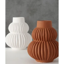 Декоративная ваза Hom-me 105929, 16 см, керамика, белая