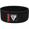 Пояс для тяжелой атлетики RDX Sports RX1, Унисекс, Нейлоновый, Черный, M