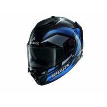 Motosikl dəbilqəsi Shark Spartan GT Pro Ritmo Carbon Chrome, karbon/şüşə lif, qara/göy, ölçü L