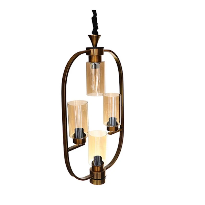 Люстра подвесная 1236 - 4 + 1 E27 + LED