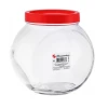 Банка для хранения Pasabahce Bella, 1500 мл, стекло/пластик, прозрачный/красный