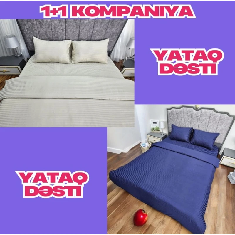 Комплект постельного белья Narlı DD-004, простыня 230х240 см, пододеяльник 200x220 см, наволочки 50x70 см 2 шт