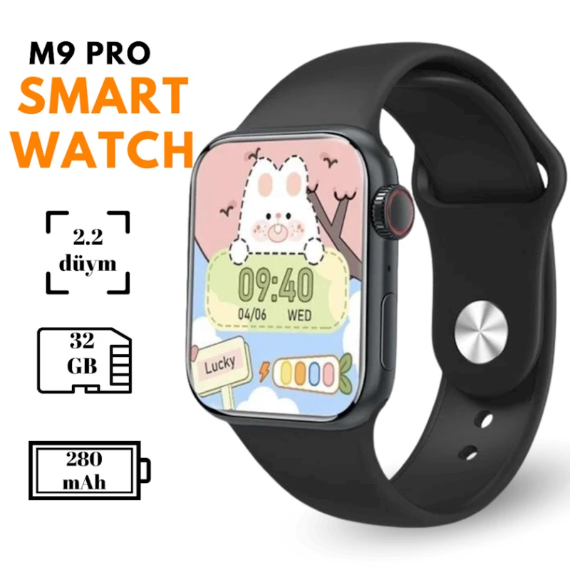 Умные часы Smart saat M9 Pro Band series 9 Black