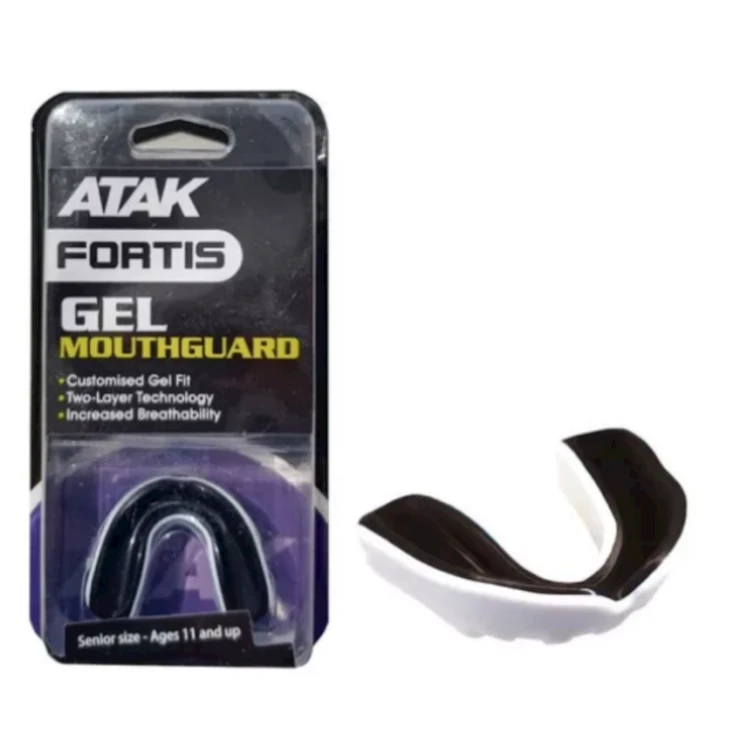 Боксерская капа Atak Fortis 53915321903962, одночелюстная, черная