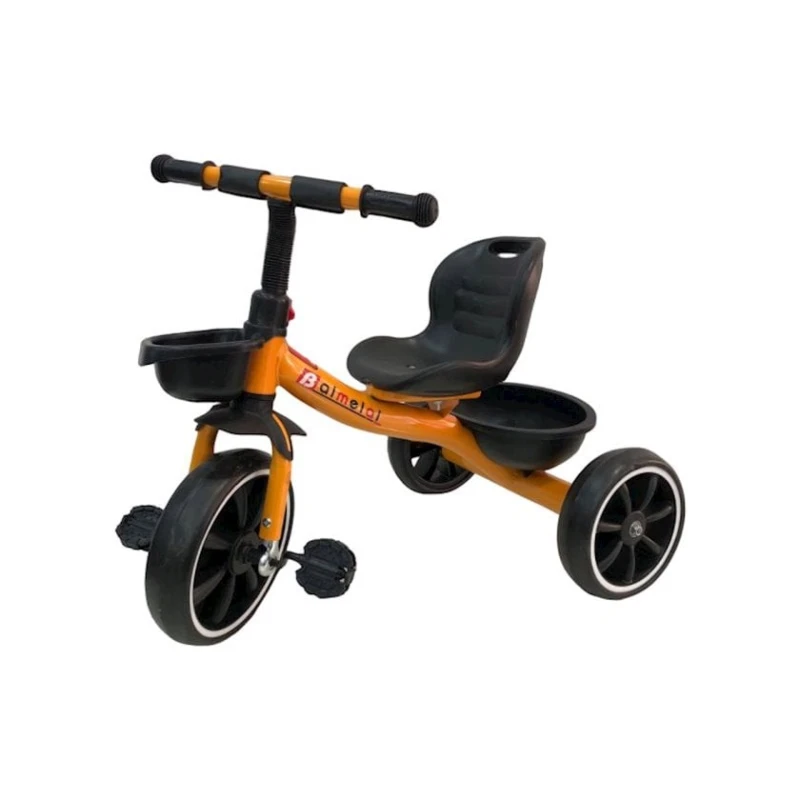 Uşaqlar üçün üçtəkərli velosiped 1053 Qara/Qəhvəyi