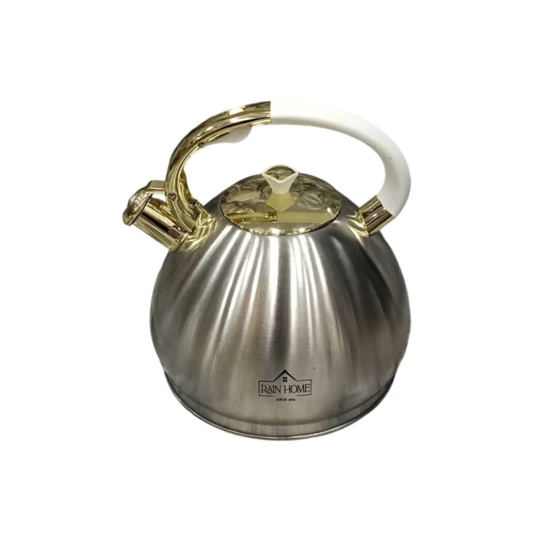 Чайник RH105, сталь, серебристый/белый, 4.5 л