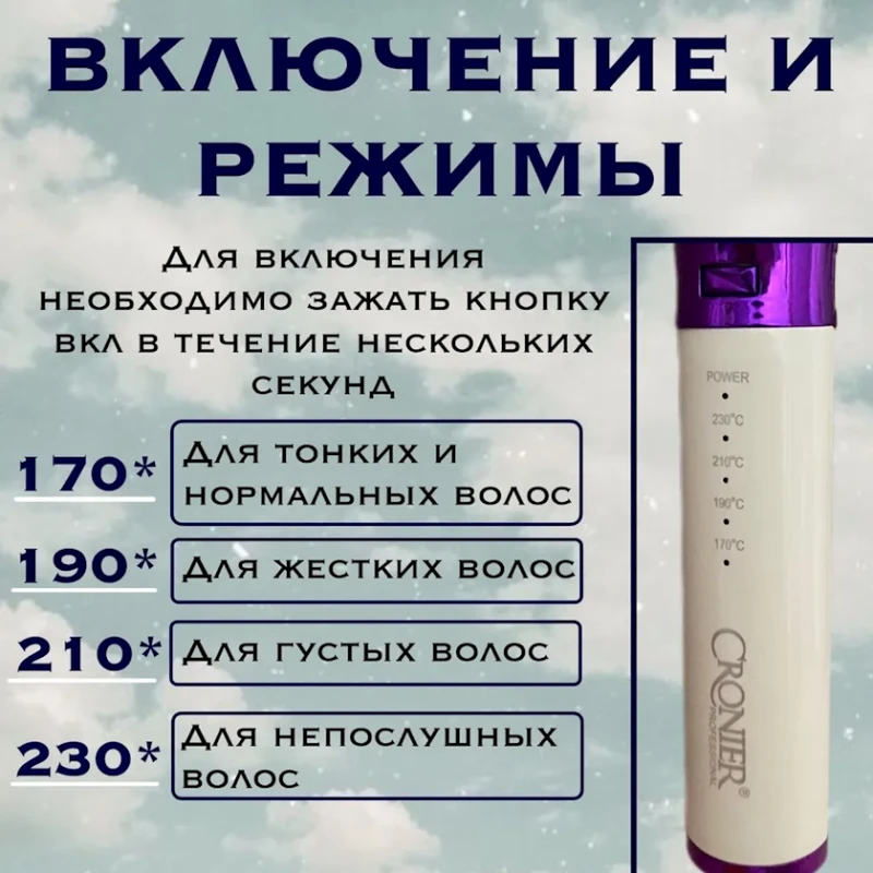 Круглая плойка Cronier CR-2039 Круглая плойка Cronier CR-2039