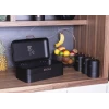 Хлебница с набором емкостей Berlinger Haus Black Rose Collection BH-6753, 7 предметов, нержавеющая сталь, черная