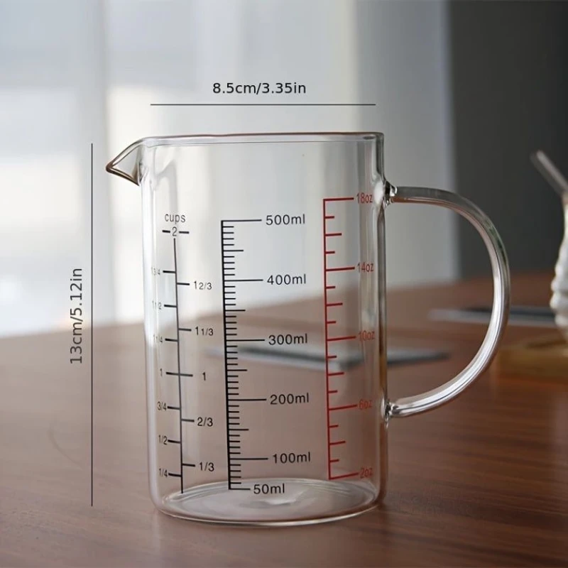 Ölçmə qabı 66237-7, şüşə, 500 ml