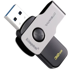Память Flash Kingston 64GB USB 3.0 DataTraveler SWIVL , Metal