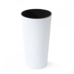 Горшок Lamela Lilia Jumper ME-865, 30x57 см, пластик, белый